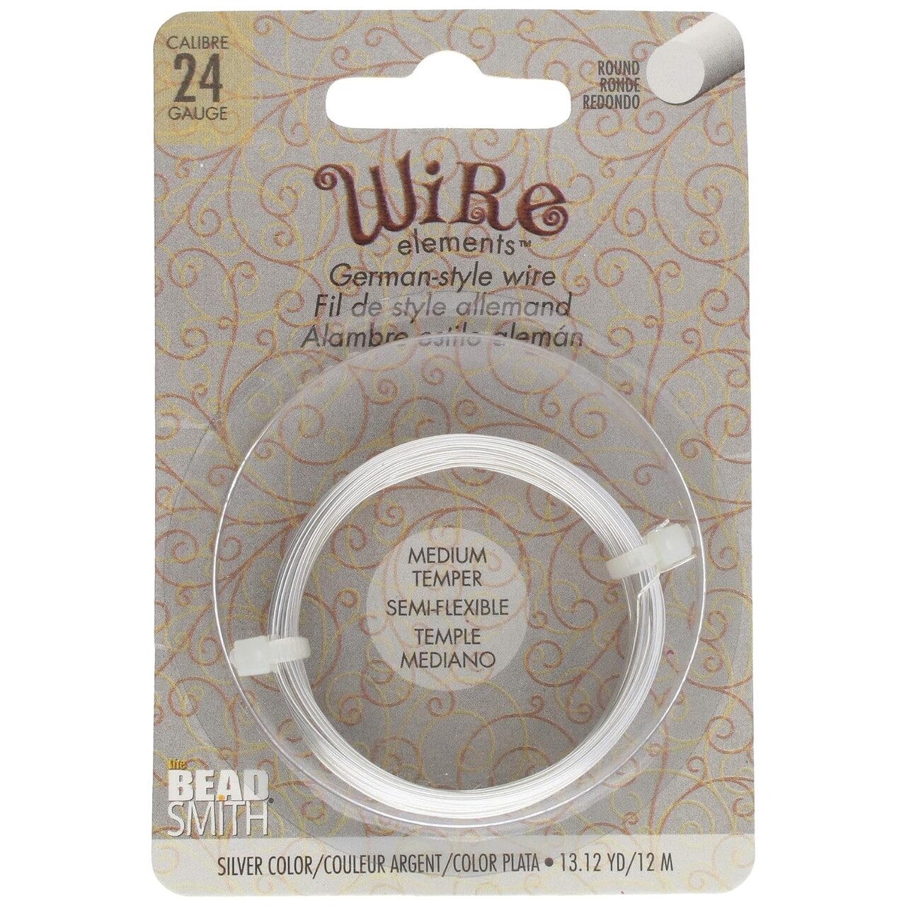 The Beadsmith German-Style Jewelry Wire – Copper Core, Copper Plated -Beading Wire Used to Jewelry Making, Wire Wrapping, Sculpting, Floral, and DIY Arts & Crafts